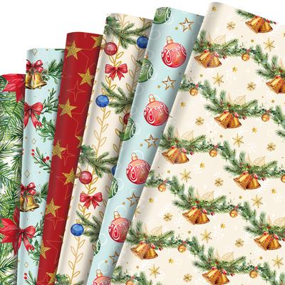 Holiday Wrapping Paper Festive Christmas Party Decorations Diy Craft Paper Printed Christmas Wrapping Paper For Gift Wrapping