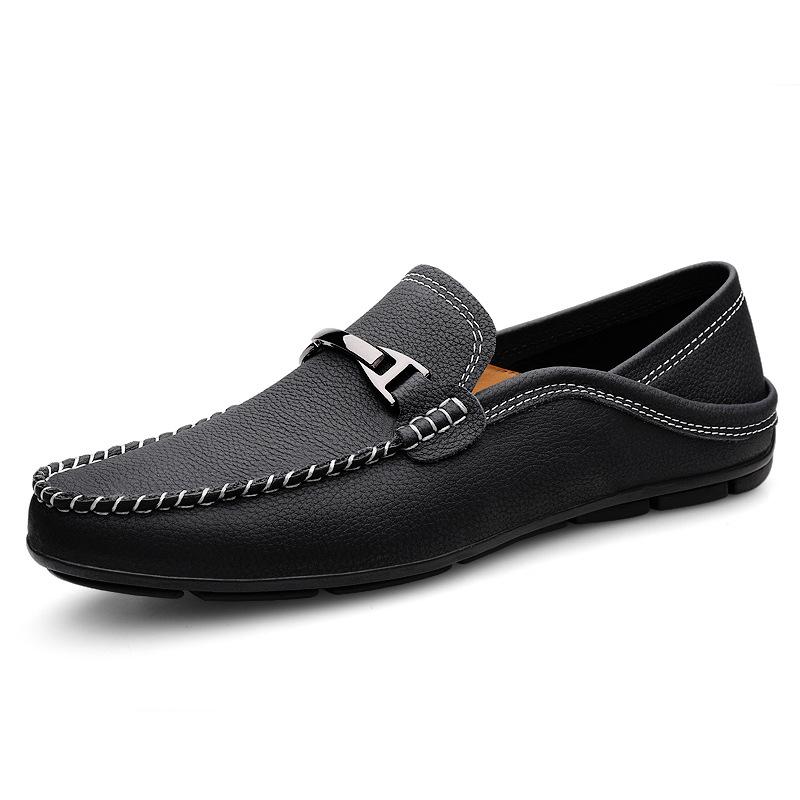 

Fashion New Men s Loafers Handmade Leather Shoes Men Tennis Casual Driving Flats Slip-On Boat Shoes Plus Size 48 49 Mokassin Lazy Shoes 36
