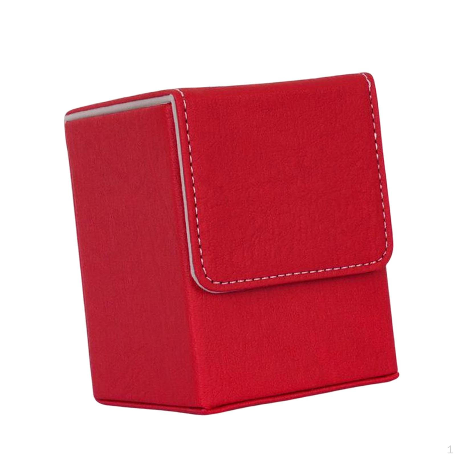 

Boxes of Sports Card Storage Container Holders Sleeved Cards Trading Game Cases Red