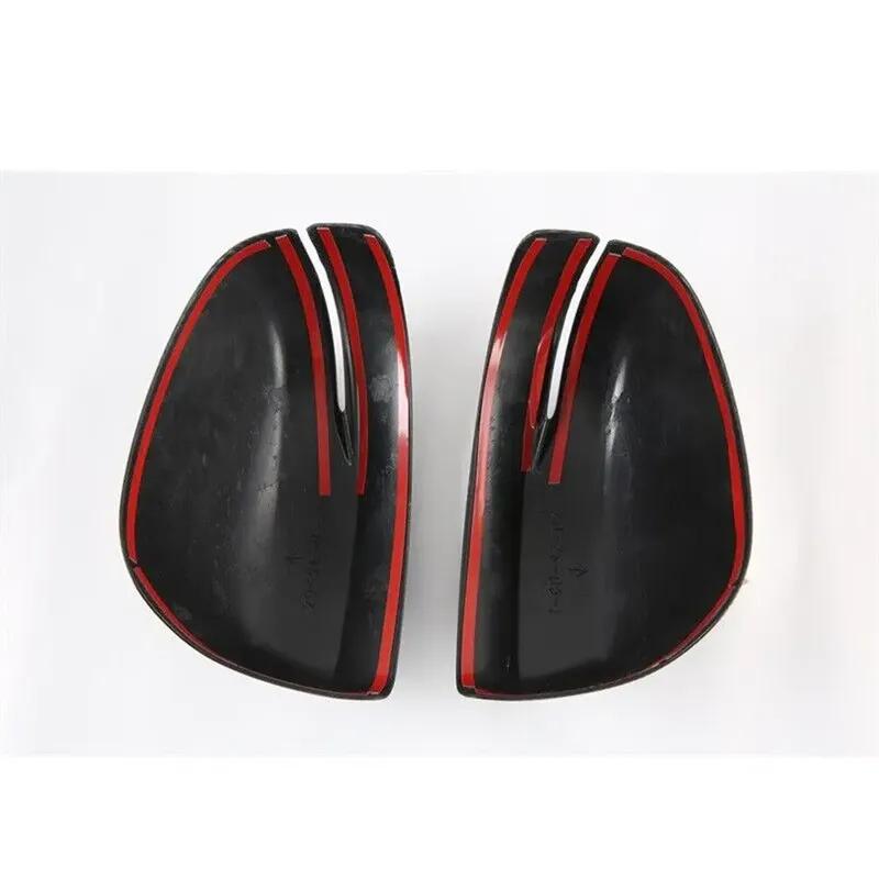 For Honda Odyssey 2015- Car Rearview Side Mirror Cover Wing Cap Door Exterior Housing Shell Adhesive Trim ABS Carbon