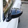 1 par de capa de espelho retrovisor de carro preto brilhante com fita adesiva para Honda Civic 11ª geração 2022-up