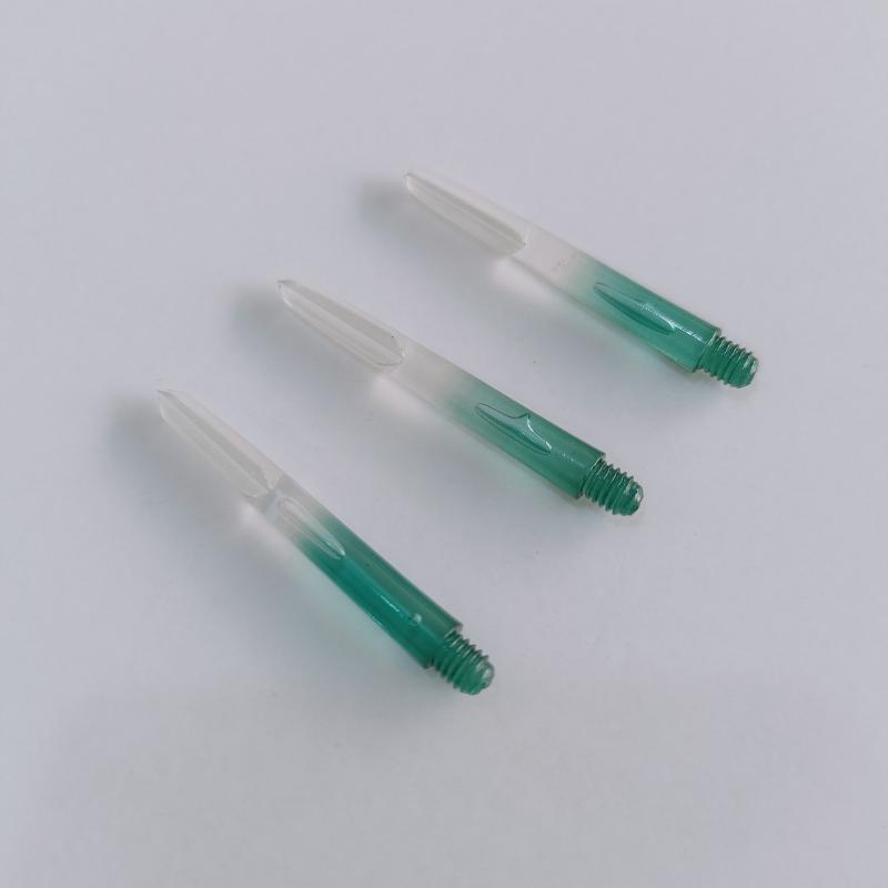 3Pcs 2Ba Thread Plastic Nylon Soft Tip Darts Shafts Color Transparent Gradient Darts Stems Diy Dart Accessories
