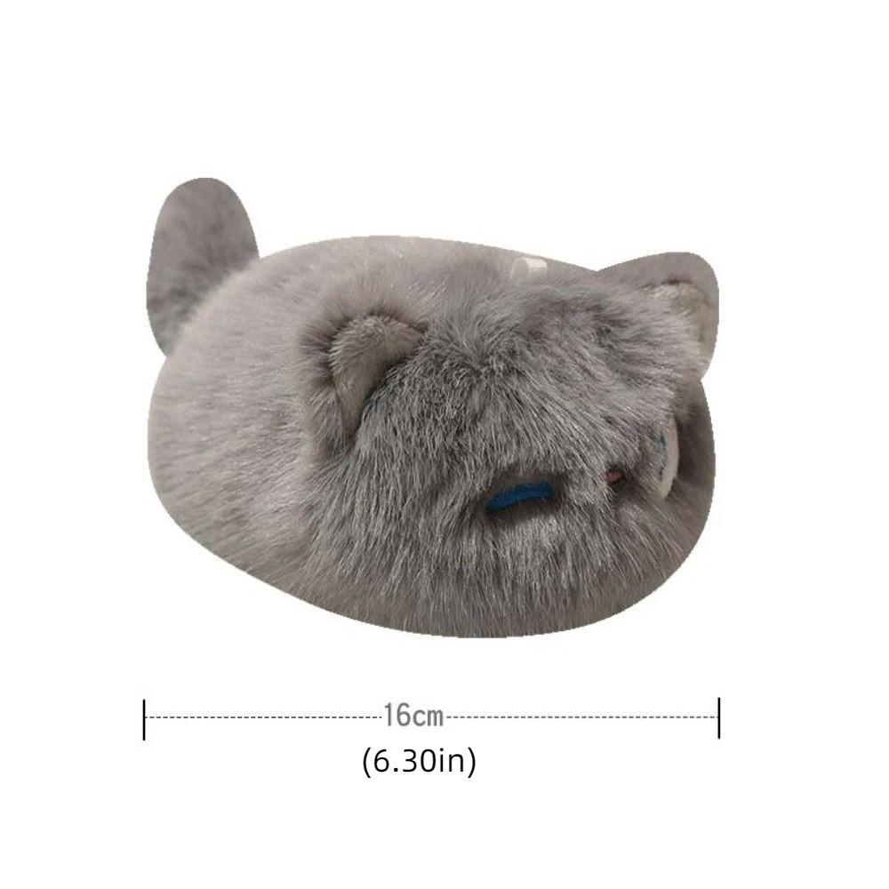 Cartoon Orange Cat Dolls Pendants Fluffy Grey Cat Plush Dolls Black Cat Plush Keychain  Children