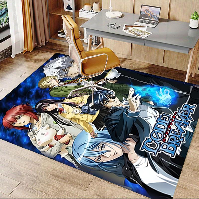 Code Breaker Anime Fantasy Carpet For Playroom Bedroom Living Room Sofa Home Decor Kids Game Area Rug Nonslip Floor Mat