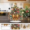 2D Flat Christmas Tree DIY Diamond Painting Desktop Decorations Double-Sided Printed Single-Side Drill Bedroom Table Decoration