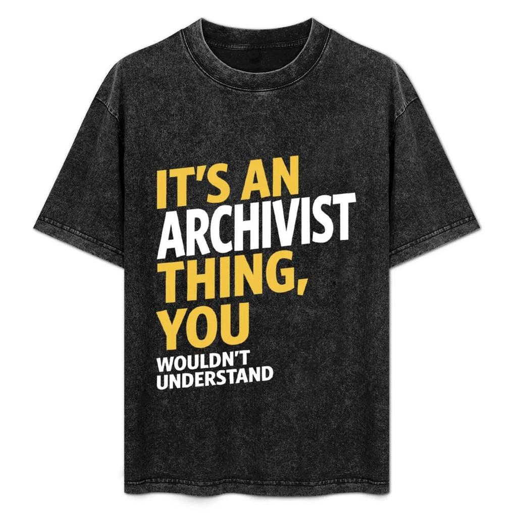 Archivist Thing T-Shirt oversized graphic tee custom shirt mens graphic t-shirts anime