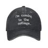 Sto Venendo al Cottage Cappellino da Baseball Rivalità Riscaldata Vintage Usurato Lavato Snapback Cappello per Esterno Corsa Golf Cappellini Morbidi Cappello
