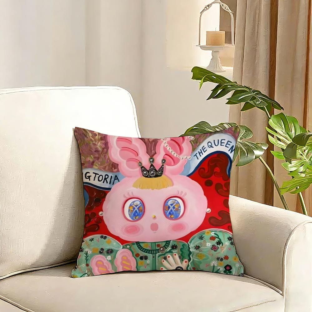 Art KKima artist Cushion Cover Reversible Plush Pillow Cover Soft Fluffy Home Decor for Sofa Bedroom