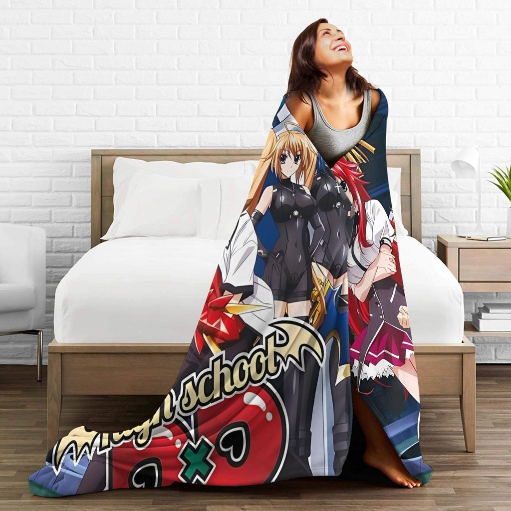 High School DxD Anime Blanket Quality Warm  Bedding Throws Autumn Travel Office Couch Chair Pattern Bedspread
