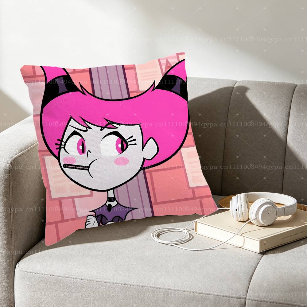 Jinx TTeen Titans Throw Pillow Cover Home Decor Art Decor Pillowcase Cushion Cover for Bed Sofa Living Room Indoor and Outdoor