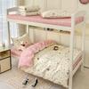 Dormitory/Student Bedding Set: Includes 3-Piece Bed Sheet & Duvet Cover and 6-Piece School Bunk Bed Set.