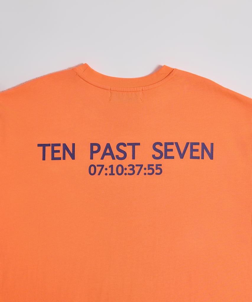 TEN PAST SEVEN Oversized T-Shirt - Orange
