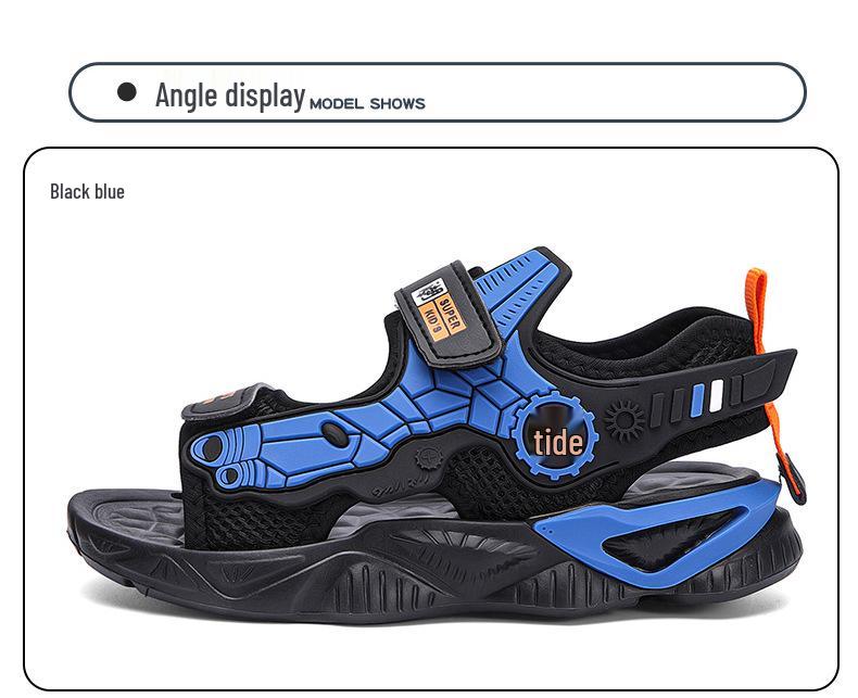 Boys' Non-slip Beach Sandals - 2026 Summer Style for Older Kids, Soft Sole Student Shoes