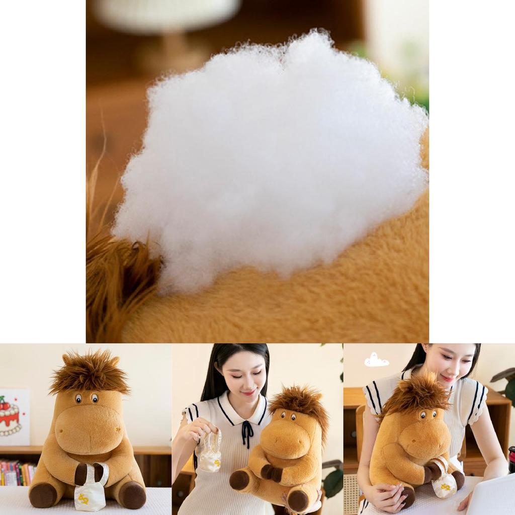 Adorable New Style Plush Working Pony Toy Cuddly Stuffed Animal Pillow Gift For Girls