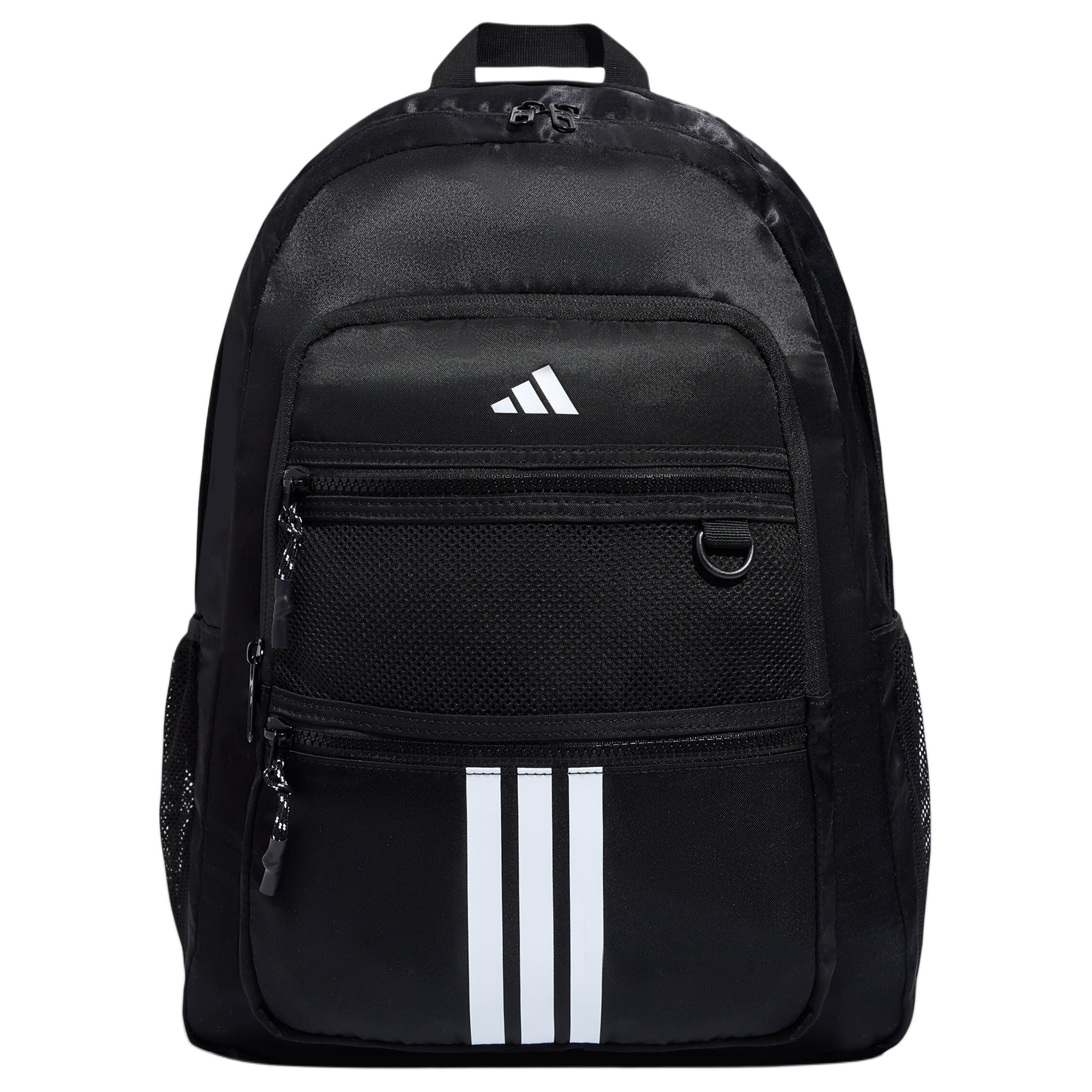 Adidas Student Pocket Adjustable S-Shaped Padded Shoulder Strap Twill Fabric Backpack Unisex Backpack Black KY9952 Black