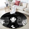 Cartoon Girls pattern round rug,Carpet Rug for Living Room Bedroom Playroom ,Non-slip Floor Mat,Holiday Gifts and Birthday Gifts.
