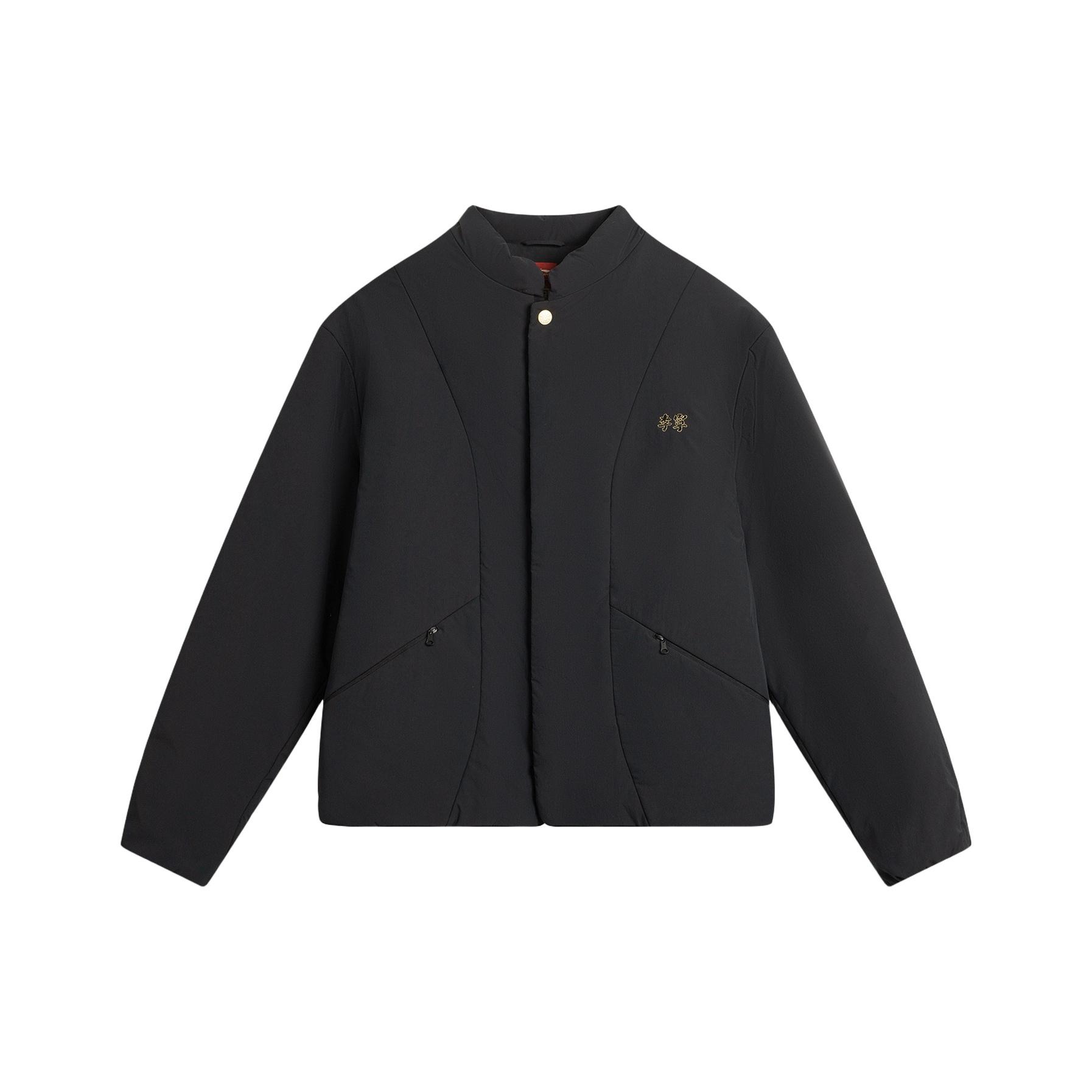 

Li Ning Спортивная серия Тренд Ветрозащитная Водоотталкивающая Свободного кроя Куртка из хлопка с воротником-стойкой с узором Мужские куртки AJMV205-3 XXL