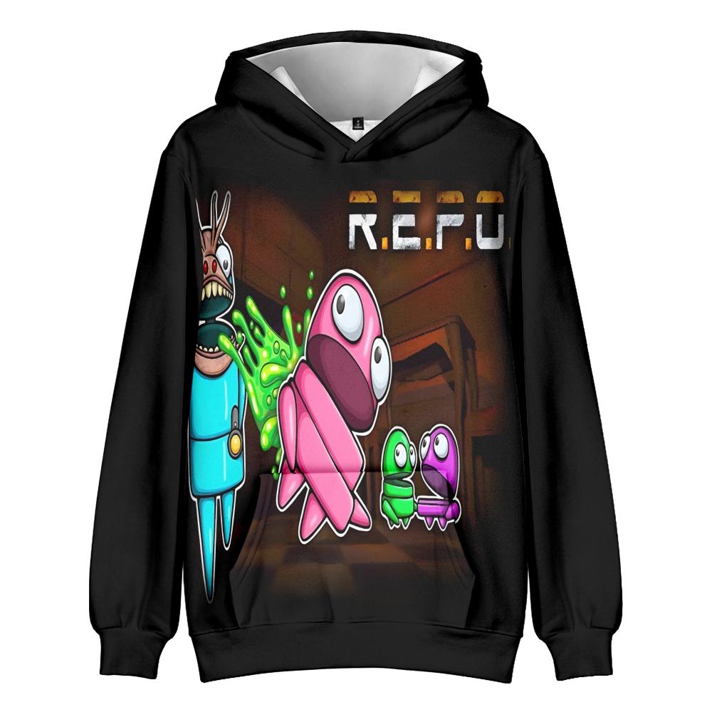 Men Women REPO Hoodies Streetwear Casual Graphic Printed Hooded Pullover Sweatshirts