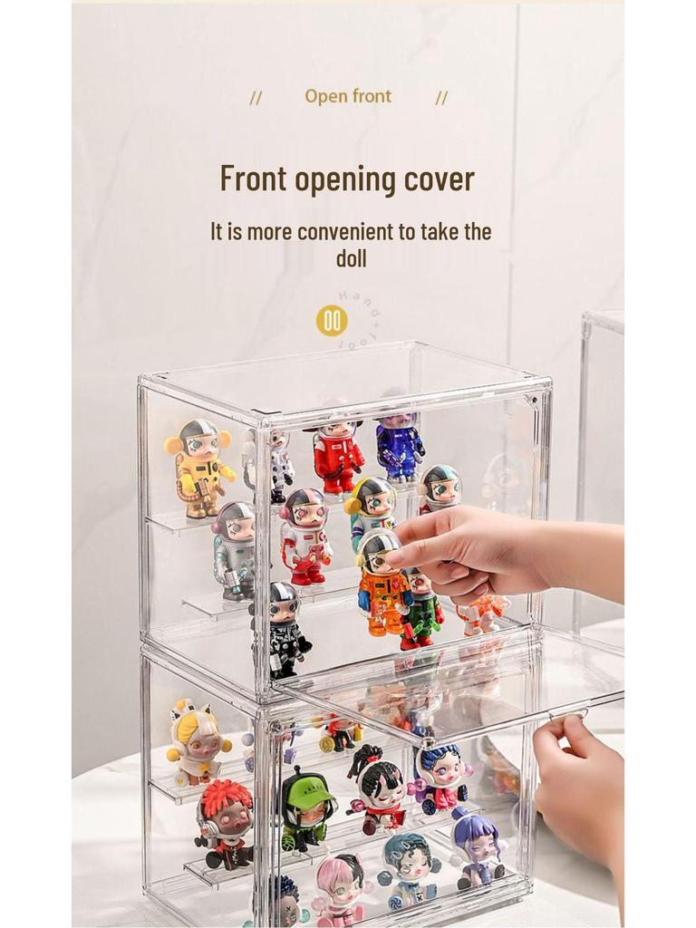 Transparent Display Case for Action Figures, Model Figurines, and LEGO - Dustproof Storage Cabinet