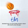 Wall Suction Mini Basketball Hoop No Drill Easy Install Portable Desktop Shooting Game Indoor Office Stress Relief Leisure Toy