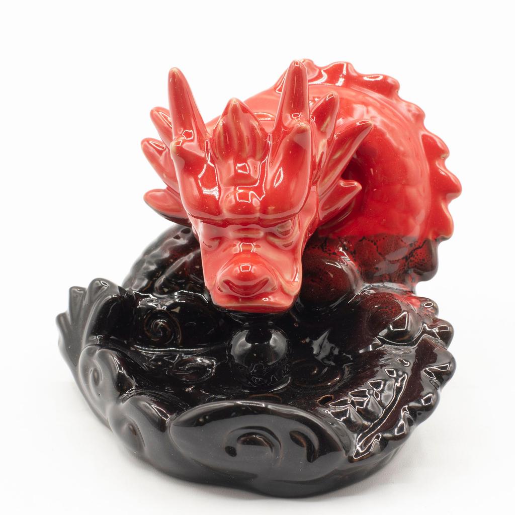 Backflow Incense Burner – Small Red Dragon