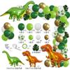 Jurassic World Dinosaur Jungle Theme Green Turtle Leaf Balloon Chain Birthday Party Set