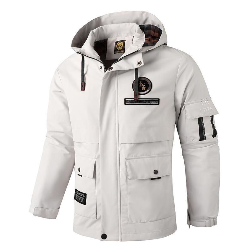 Men's Casual Jacket Parker Coat Autumn/Winter Hooded Jacket Shirt Men's Jacket Outdoor Jacket
