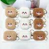 Cute  Plush Teddy Bear Headphone Cover For Apple Airpods 4 3 2 1 and Airpods Pro2 3 Protective Case Against Falls