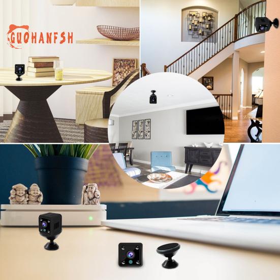 X6 Security Camera - HD-compatible, Motion Detection, Infrared Night Vision, Desktop, 1080P, Wireless Web Camera