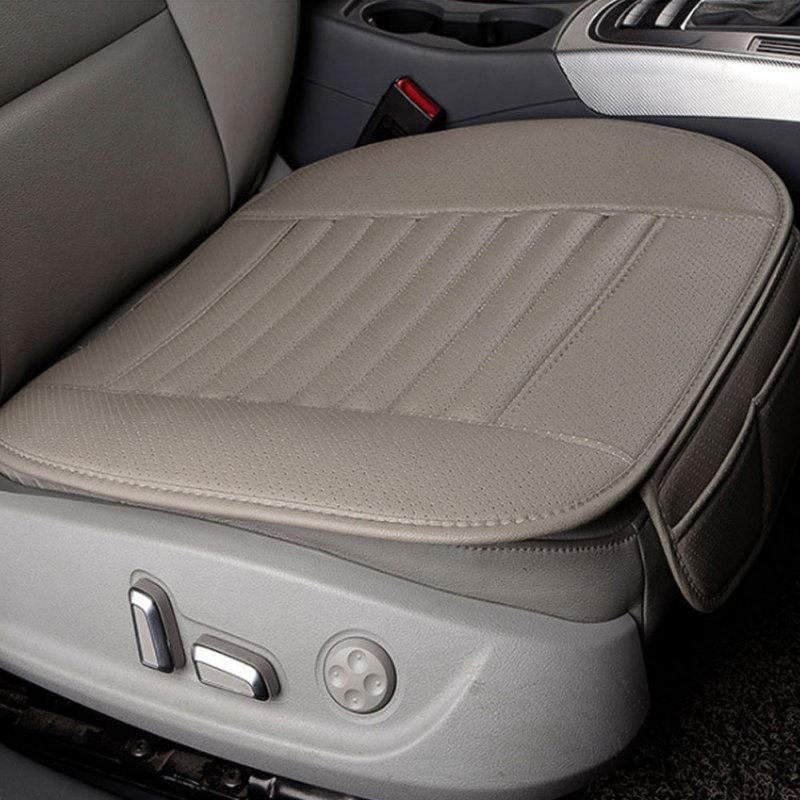 Breathable PU Leather Bamboo Charcoal Car Interior Seat Cover Cushion Pad for Auto Supplies Office