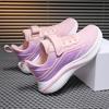 Girls Running Sneakers Kids Sports Shoes Breathable Lightweight Sneakers Memory Foam Insoles Non-Slip Shock-absorbing Footwear