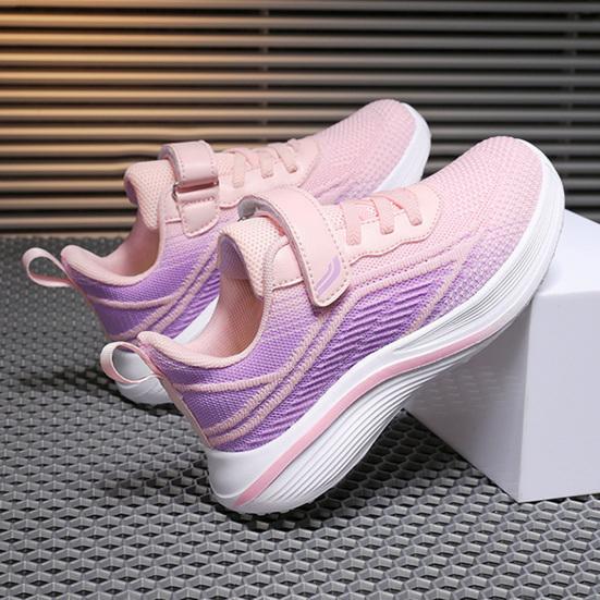 Girls Running Sneakers Kids Sports Shoes Breathable Lightweight Sneakers Memory Foam Insoles Non-Slip Shock-absorbing Footwear