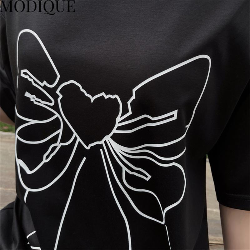 MODIQUE Letní nadměrná velikost Nová košile Dámské Volné Patchwork Pevná síťovina Bavlna Len Šaty A-Line Ležérní Dámské šaty Krátký rukáv s výstřihem