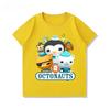 Potdemiel Octonauts Children's Pure Cotton T-Shirt, New Summer Style, Comfortable and Breathable Children's T-Shirt