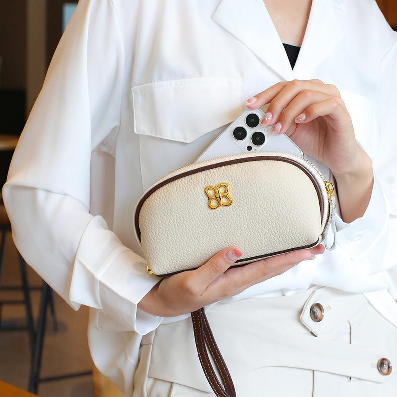 Erste Schicht Rindsleder Handtasche, neue Leder Damen Tasche, High-End Nischen Design, Wechseltasche, Vielseitige Handy Tasche