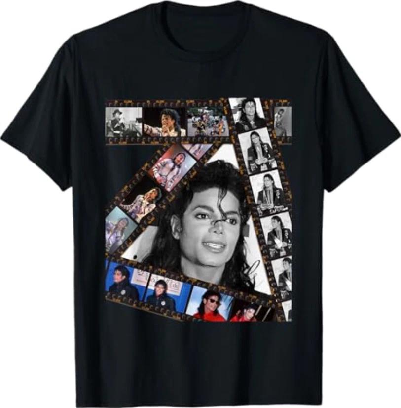 Король Поп-музыки Майкл Джексон MJ-002 Черная Хлопковая 100% Футболка, Унисекс-Взрослые, S