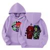Child Fashion Lightweight Long Sleeve Pullover With Pockets  Print Hoodie