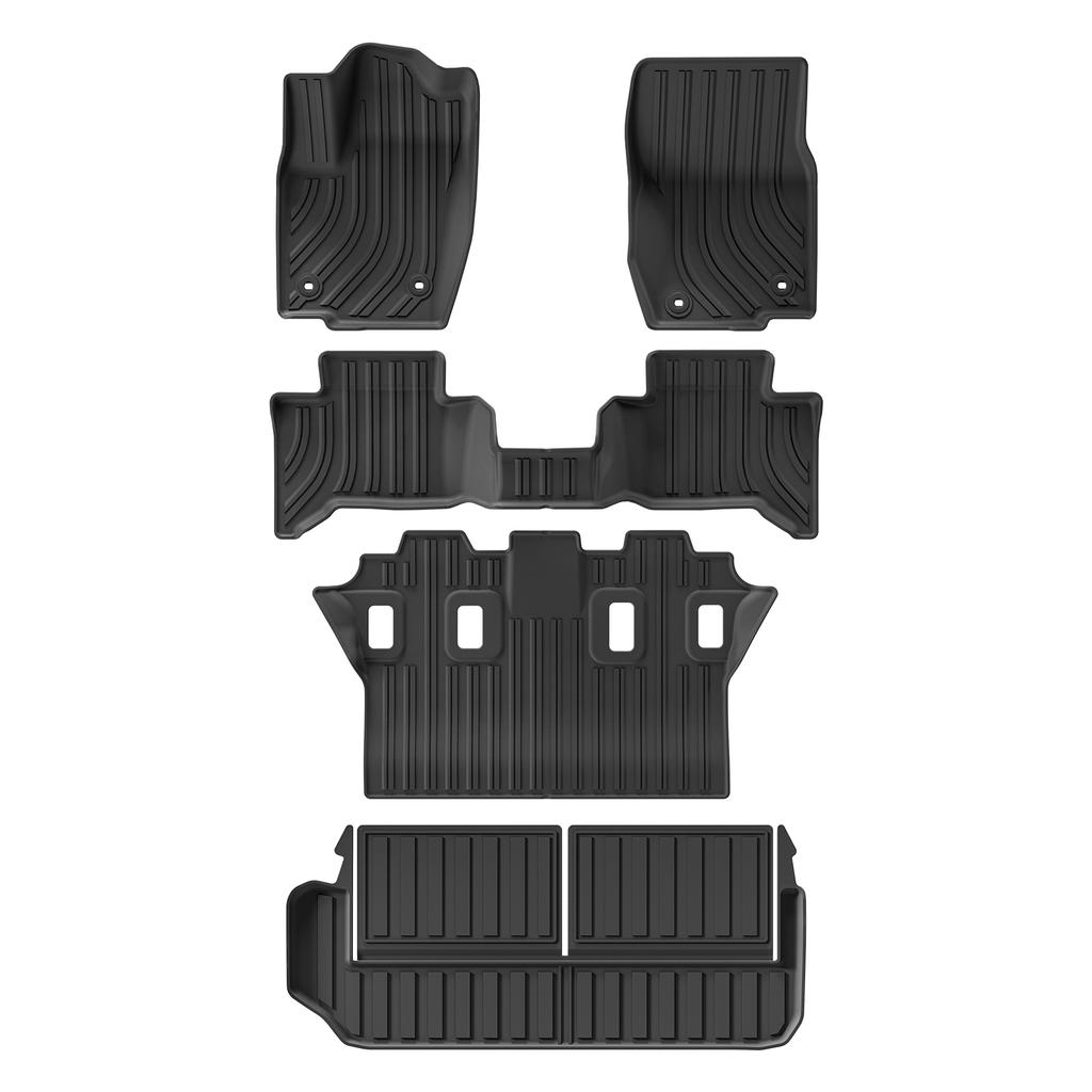 for Toyota Land Cruiser Prado LC250 2026-2026 Car Floor Mats Protective Mat 7 Seats Cargo Liner Trunk Pad Fit For Left Rudder