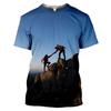 Mountain Climbing Hiking 3d Print Men's T-shirt  Men Summer Tees Casual Fitness