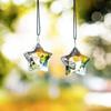 6pcs Moon Christmas Tree Hanging Ornament Stars Sun Catcher Crystal Pendant  Garden
