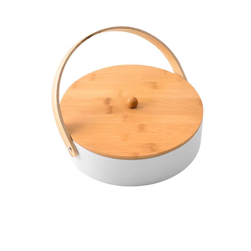 Huihuang Nordic Ceramic Divided Snack Plate with Lid