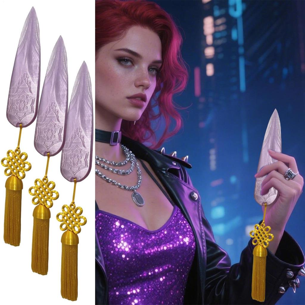 3D Printing 3 Pieces Props, Daggers, Role Play Weapons, Costume Party Props Accessories For Girls And Women
