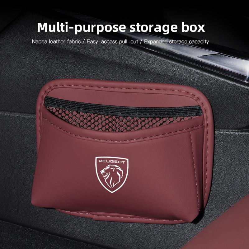 PU-Leder Auto-Aufbewahrungs-Organizer-Tasche Tasche Für Peugeot 206 308 208 207 3008 307 2008 508 407 5008 408 4008 Rifter 301 RCZ 108