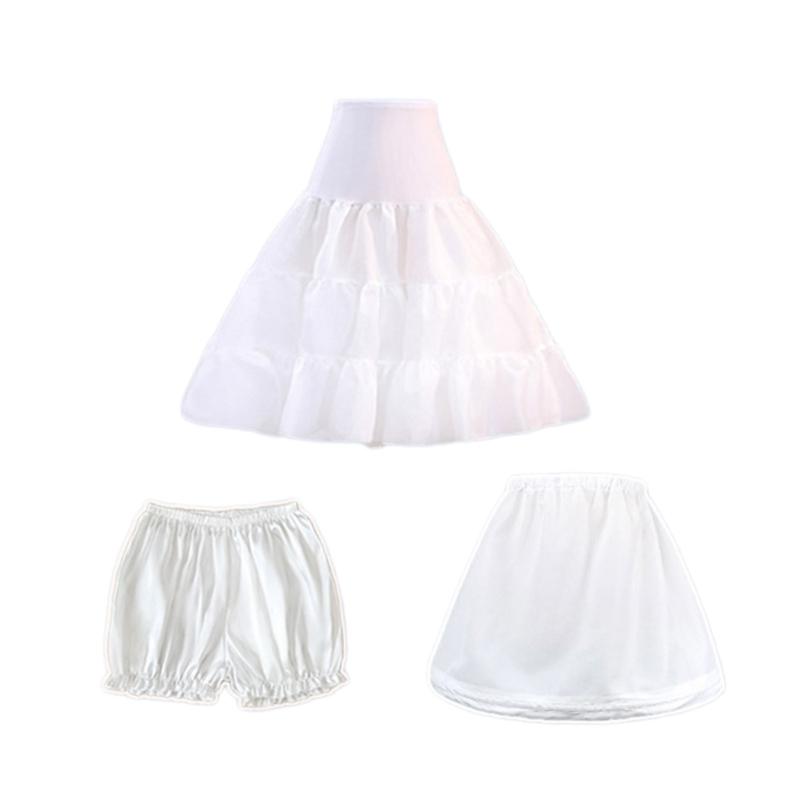 2/3pcs Hoop Skirt Petticoat for Women Underskirt for Wedding Dress Ball-Gown Girls Crinoline-Slips White/Black