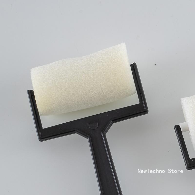 3pcs Set White Sponge Brush Foam Painting Roller Brush For Children Draw Craft Tool Decorative Supplies Craft Tool
