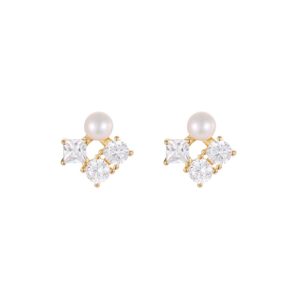 Zhao Lusi-Inspired Sterling Silver Pearl Earrings - High-End Niche Design