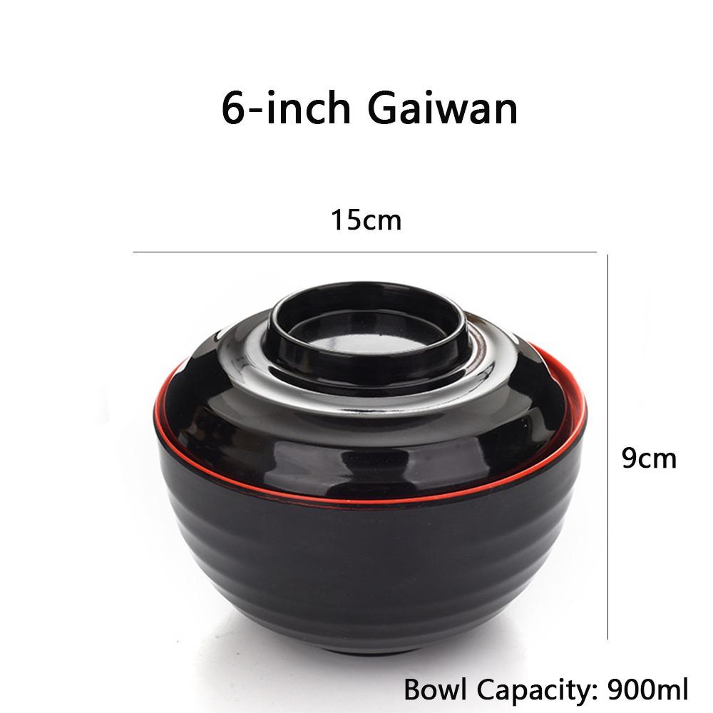 New With Lid Miso Soup Bowl Double Color Soup Container Soup Bowl with Lid Maple Leaf Japanese Rice Bowl Dining Accessories