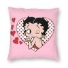 Anime B-Betty Boops Pillowcase Printing Fabric Cushion Cover Decoration Pillow Case Cover Home Square 45*45Cm