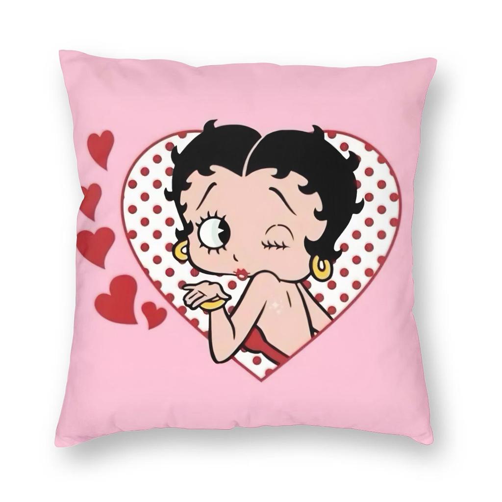 Anime B-Betty BoopS Pillowcase Printing Fabric Cushion Cover Decoration Pillow Case Cover Home Square 45*45cm
