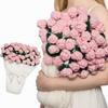 Handgestricktes Rosenstrauß-Kuscheldecke für Mädchen, Freunde, frisch Verheiratete - Perfektes praktisches Weihnachtsgeschenk
